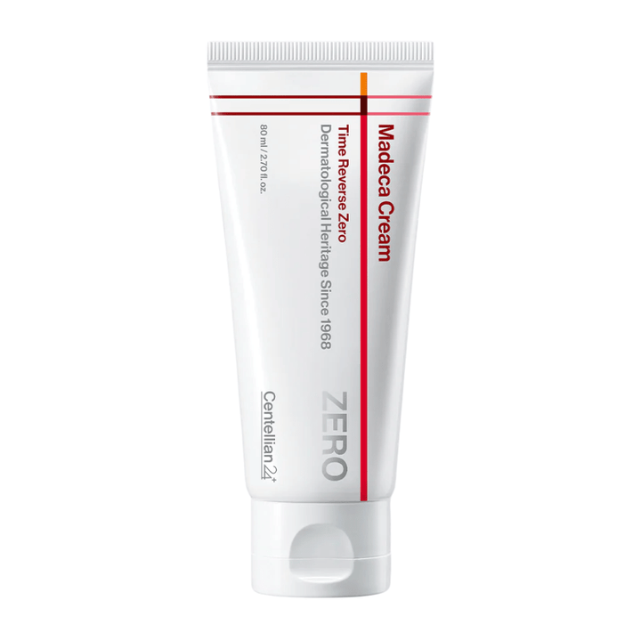 MADECA Cream Time Reverse Zero de Centellian24 – creme facial coreano para uso diário que fortalece a barreira da pele e acalma a pele irritada.