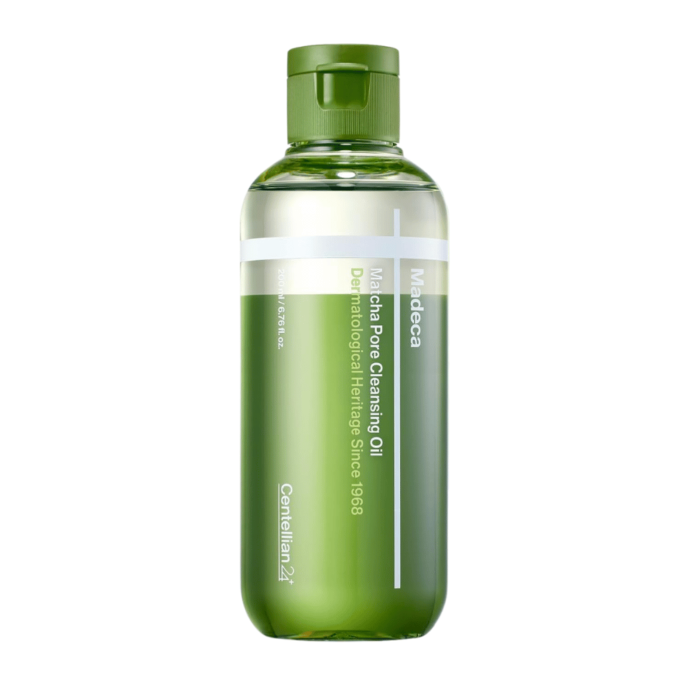 Centellian24 Madeca Matcha Pore Cleansing Oil imagem do produto de 200 ml sobre fundo branco