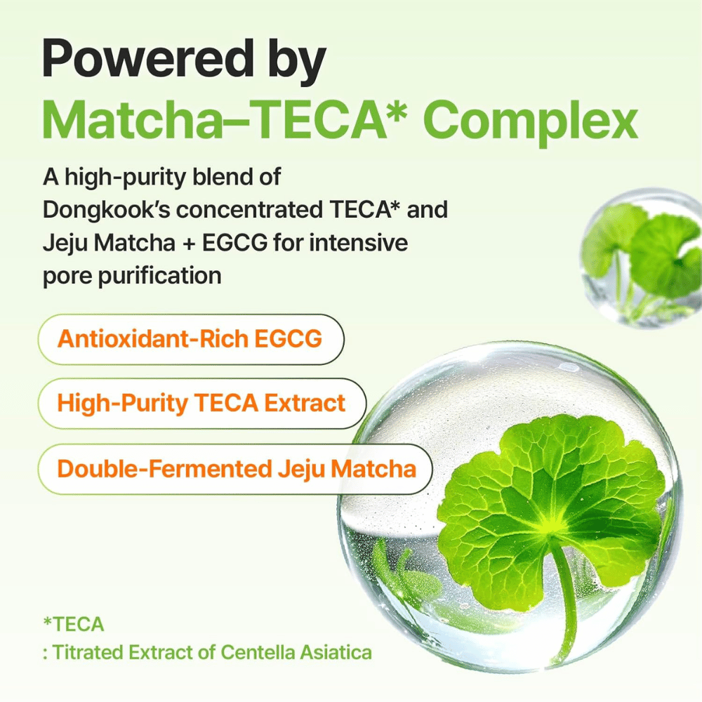 Centellian24 Madeca Matcha Pore Cleansing Oil com Matcha-TECA Complex para limpeza dos poros