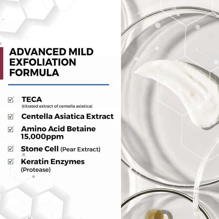 Centellian24 Madeca Amino Acid Cleansing Foam ingredientes – fórmula esfoliante suave com TECA, extrato de Centella Asiatica, aminoácidos e enzimas de queratina que ajudam a limpar a pele suavemente e remover células mortas da pele.