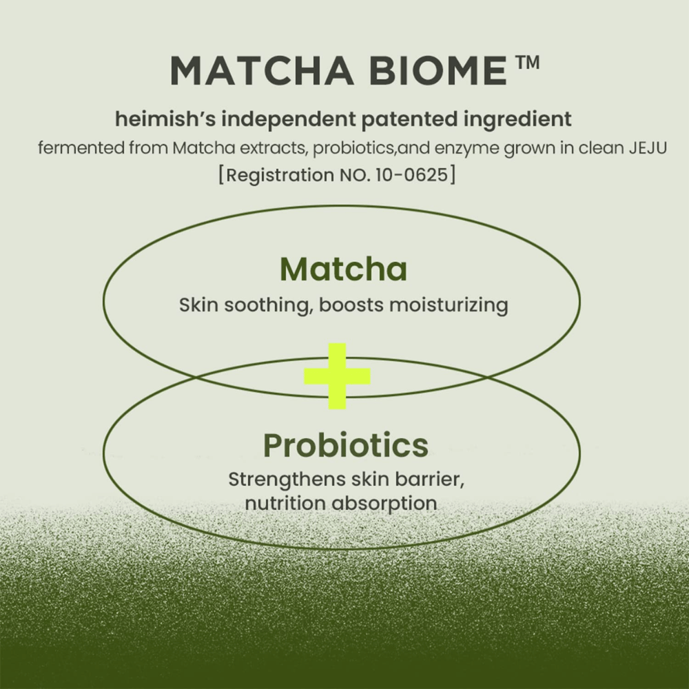 Heimish Matcha Biome Amino Acne Cleansing Foam com matcha e probióticos – fortalece a barreira da pele e acalma a pele irritada e propensa a acne