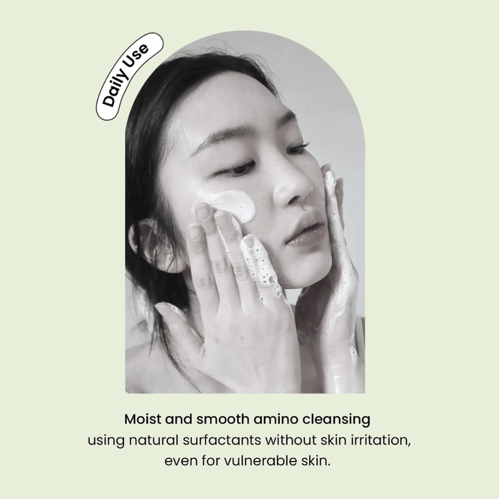 Heimish Matcha Biome Amino Acne Cleansing Foam – suave limpeza facial diário com aminoácidos e matcha para pele sensível e propensa a acne