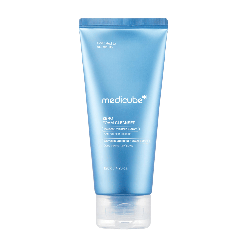 Medicube Zero Foam Cleanser – Limpeza facial profunda para uma pele fresca e equilibrada.

🌿 Extrato de Melissa Officinalis – Protege a pele contra poluentes.
🌸 Extrato da flor de Camellia Japonica – Limpa profundamente os poros.
