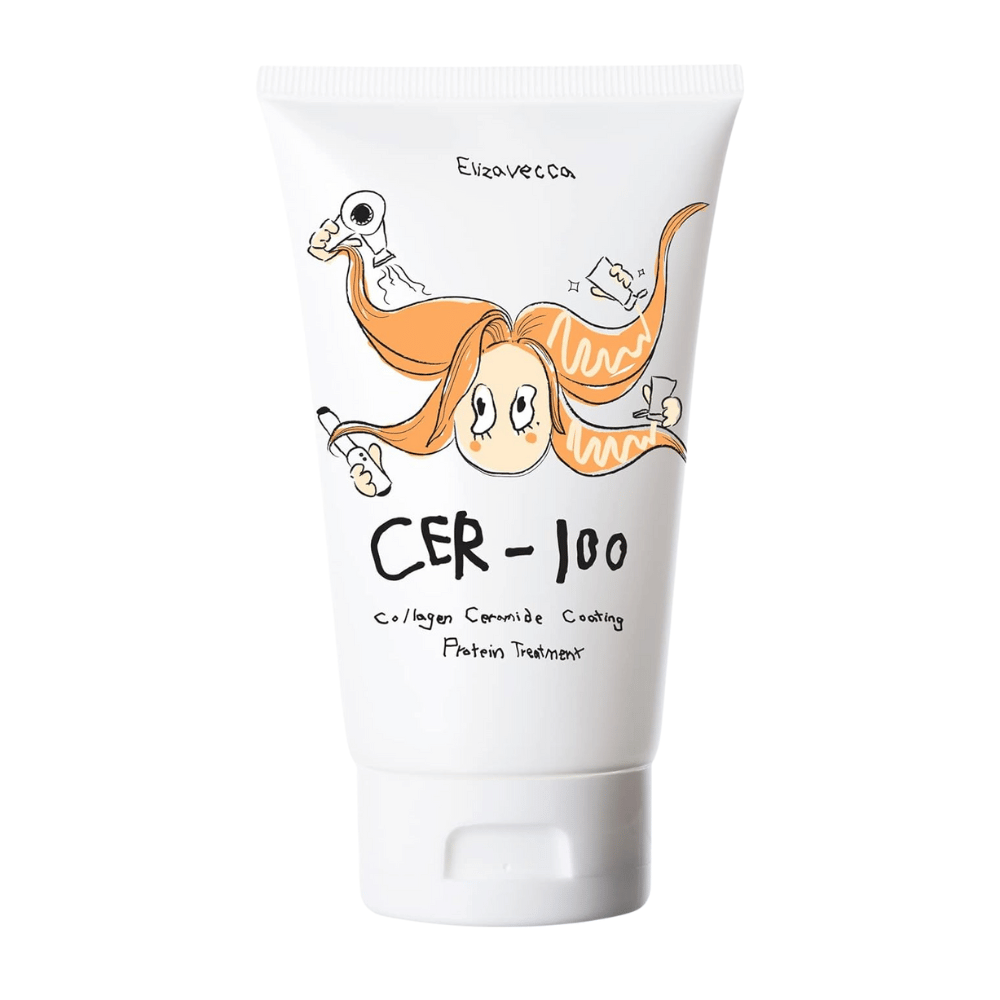 Elizavecca Milky Piggy CER-100 Collagen Ceramide Coating Protein Treatment – embalagem capilar coreana para cabelo reparado, macio e forte