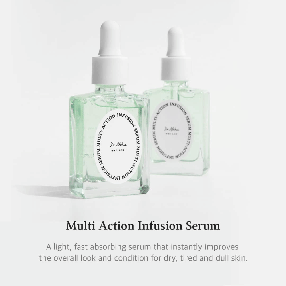 Dr. Althea Multi Action Infusion Serum – sérum facial leve que é rapidamente absorvido e melhora a pele seca, cansada e opaca.