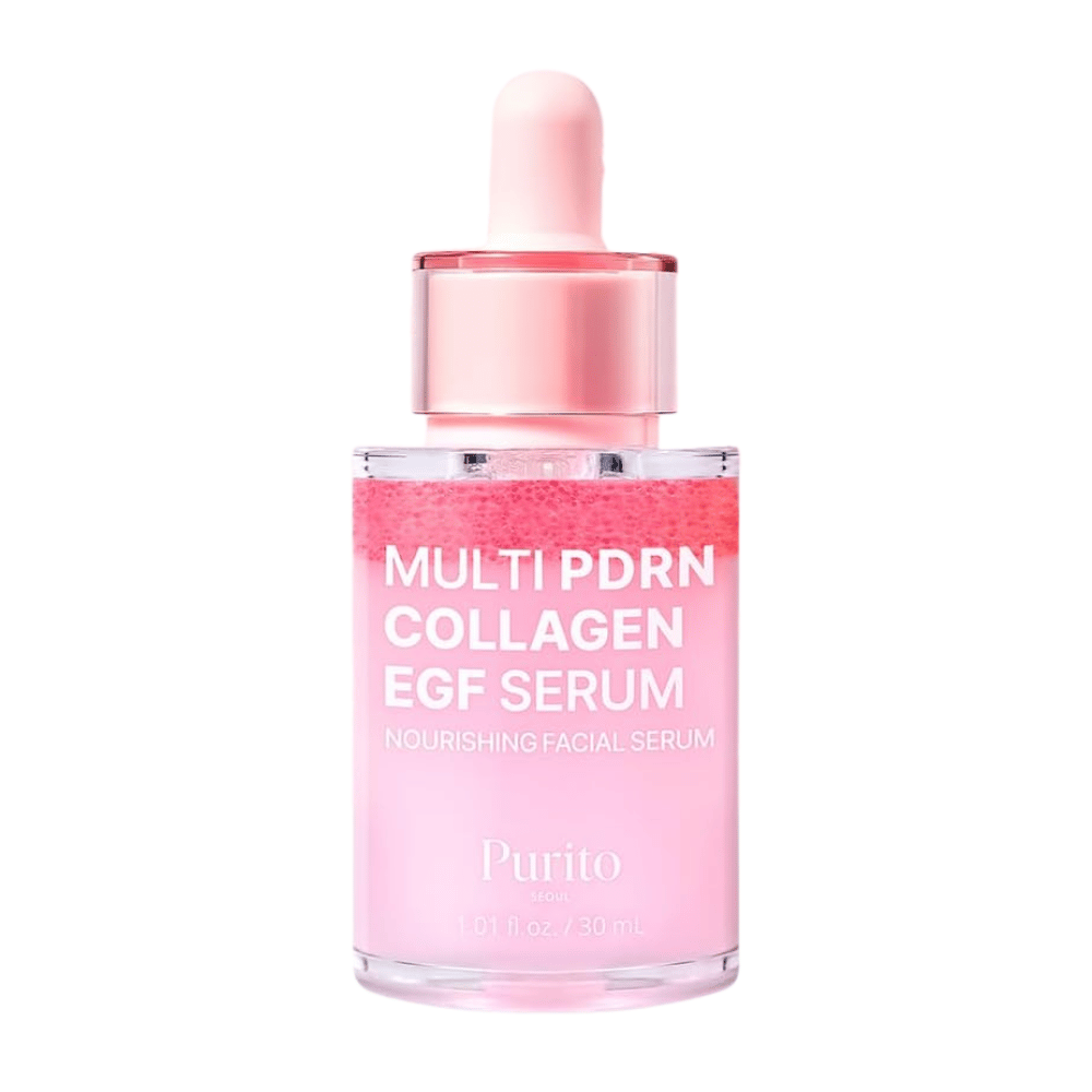 Purito Multi PDRN Collagen EGF Serum 30 ml – sérum facial coreano com PDRN, colagénio e EGF.