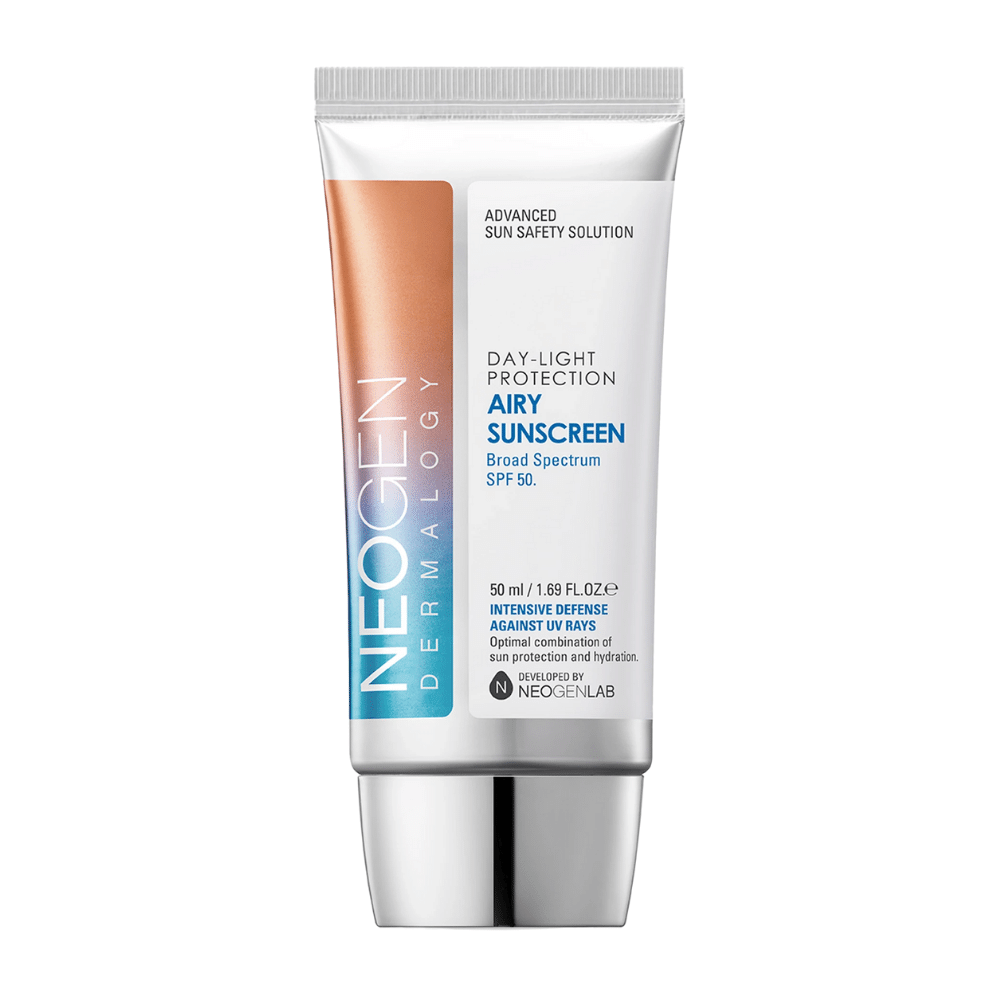 Neogen Dermalogy Day-Light Protection Airy Sunscreen SPF50 50ml – creme solar leve com proteção UV de amplo espectro e fórmula hidratante.