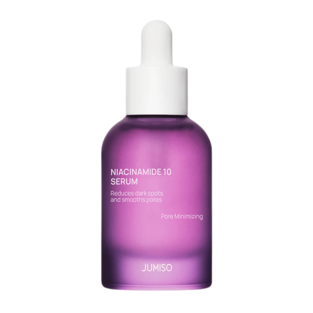 Imagem do produto em Jumiso Niacinamide 10 Serum 30 ml. Um sérum clinicamente testado que uniformiza o tom da pele e combate impurezas.