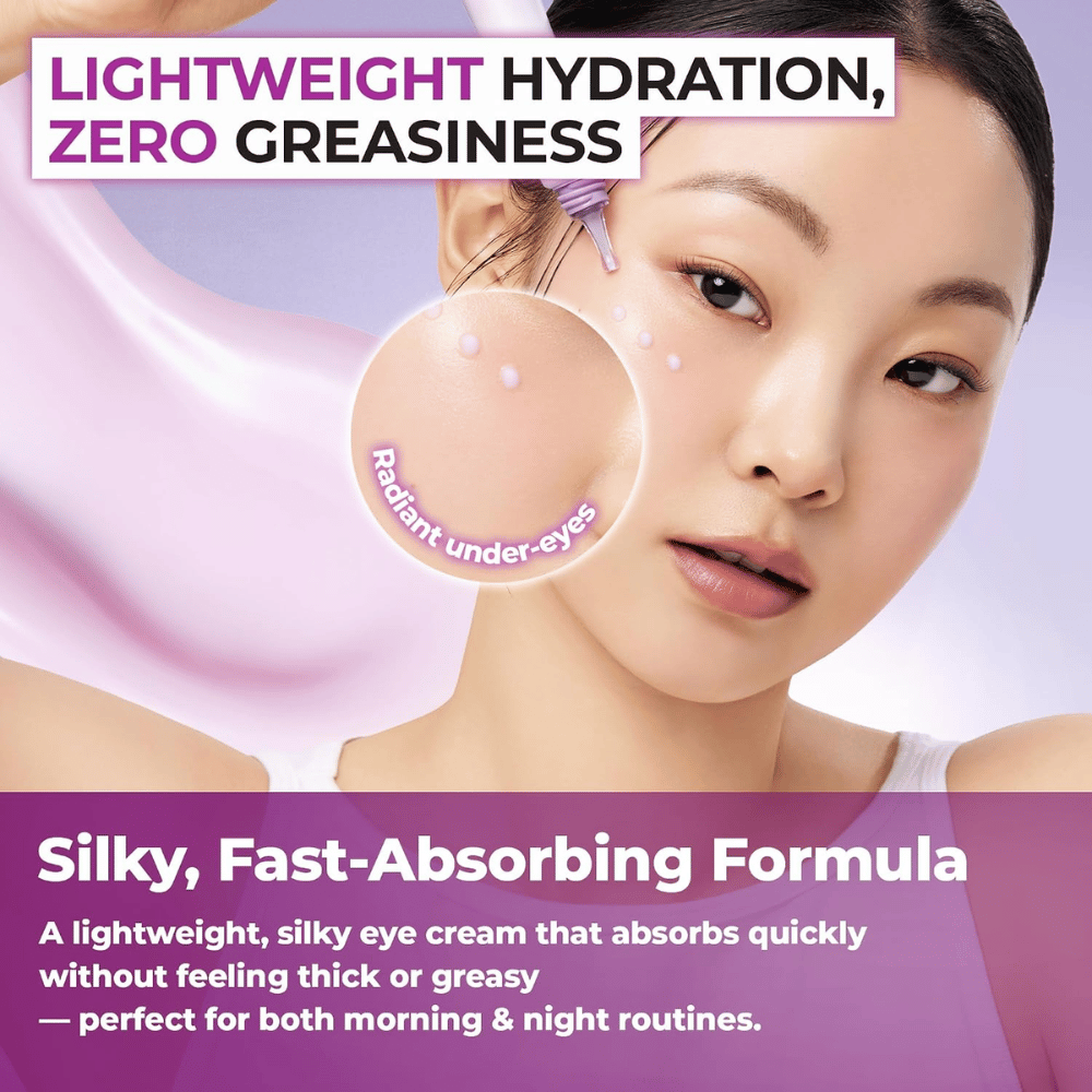 1. Jumiso Niacinamide 5+ Dark Circle Correcting Eye Cream – creme de olhos leve que hidrata sem deixar sensação oleosa