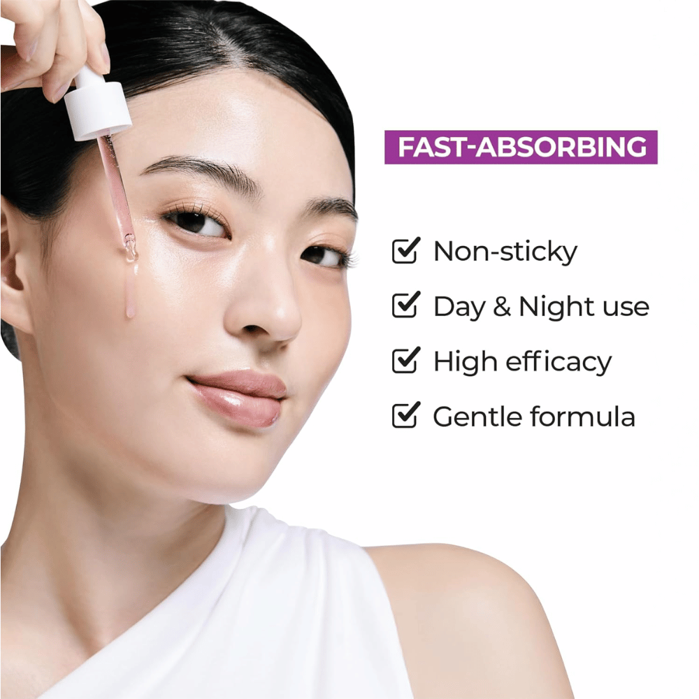 Jumiso Niacinamide 20 Serum – soro de rápida absorção, não pegajoso para dia e noite com fórmula suave mas eficaz contra o tom de pele irregular.