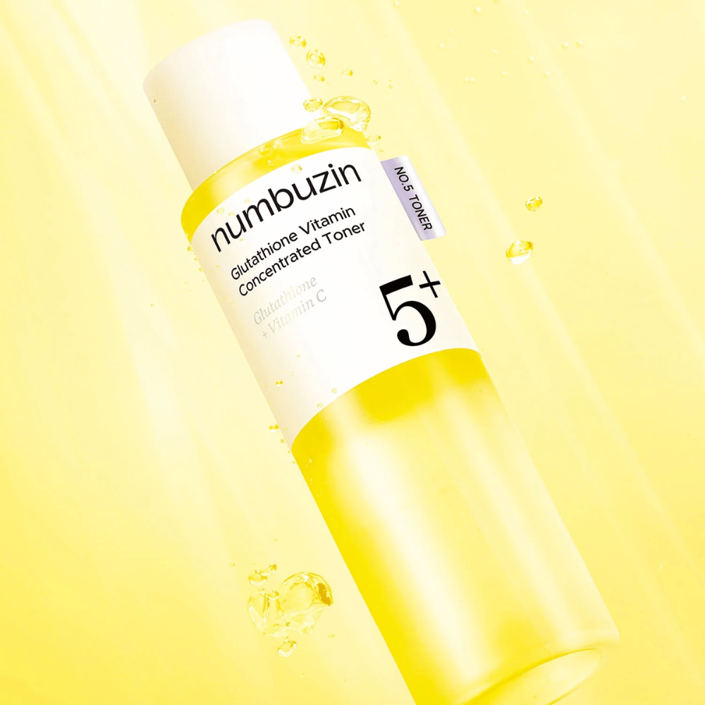 Numbuzin No.5+ Glutathione Vitamin Boosting Essential Toner tónico iluminador para manchas de pigmentação