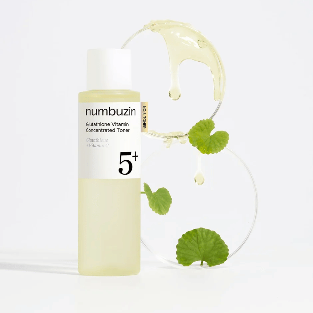 Numbuzin No.5+ Glutathione Vitamin Boosting Essential Toner com glutationa e vitamina C para uma pele mais luminosa