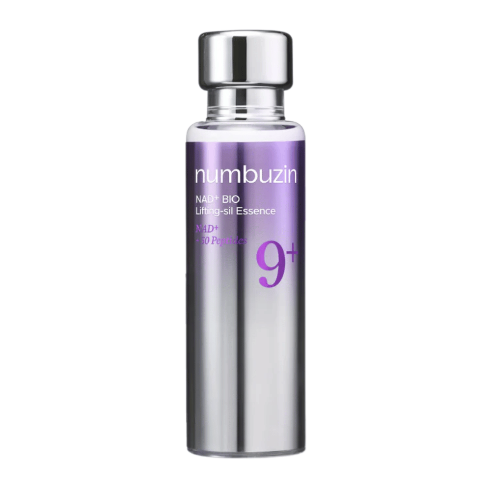 Numbuzin No.9 NAD+ Bio Lifting-sil Essence – essência lifting coreana que melhora a elasticidade da pele e proporciona um tom de pele mais uniforme e preenchido.