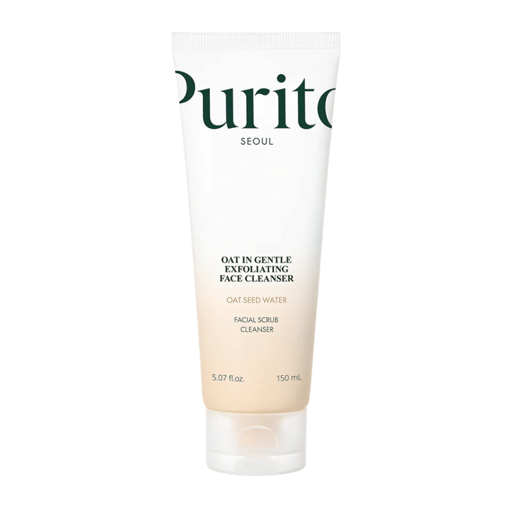 Purito SEOUL Oat In Gentle Exfoliating Face Cleanser – esfoliante facial scrub cleanser com aveia para pele macia e clara