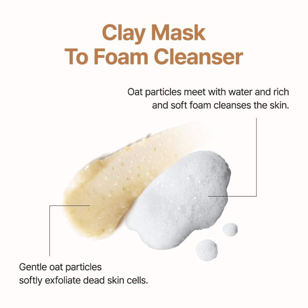 Purito SEOUL Oat In Gentle Exfoliating Face Cleanser – suave esfoliante limpeza facial com aveia que se transforma de creme em espuma macia