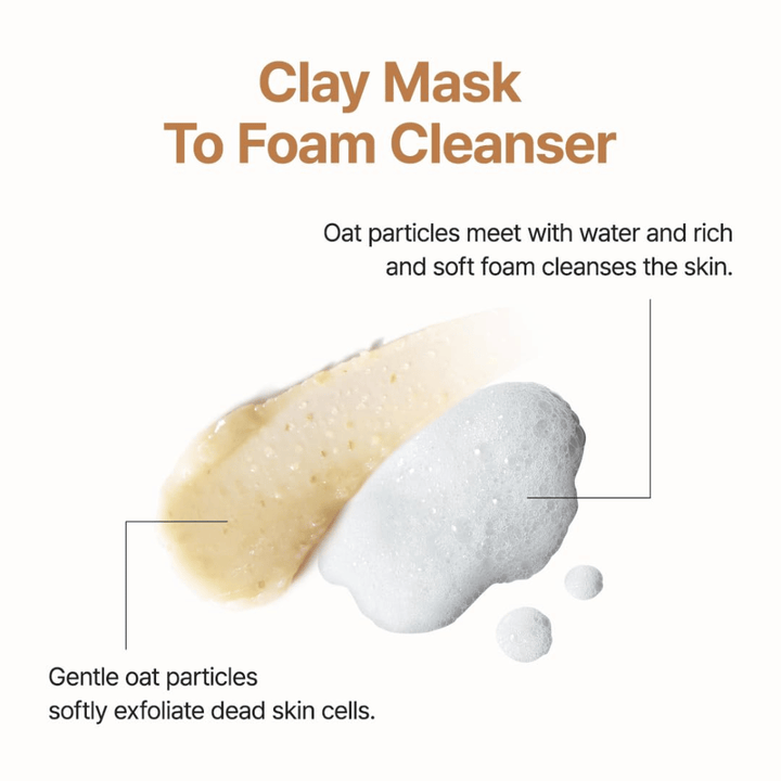 Purito SEOUL Oat In Gentle Exfoliating Face Cleanser – suave esfoliante limpeza facial com aveia que se transforma de creme em espuma macia