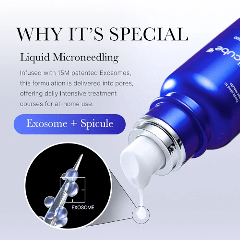 
Medicube One Day Exosome Shot Pore Ampoule 2000 oferece tecnologia de "Microagulhamento Líquido" que combina 15M de exossomas patenteados e componentes de espícula. O produto penetra profundamente nos poros para um tratamento intensivo em casa, promove a renovação da pele e melhora a textura.