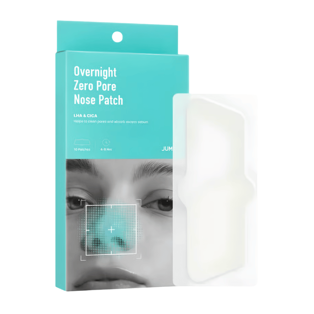 JUMISO Overnight Zero Pore Nose Patch Set – 10 adesivos para poros com LHA e CICA