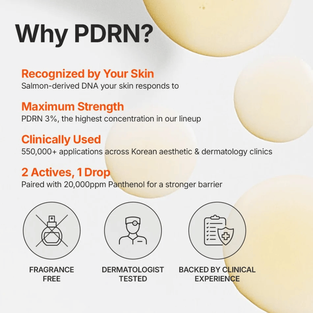 Genabelle PDRN 3% Hyper Boost Ampoule com 3 % de PDRN e pantenol para a barreira cutânea
