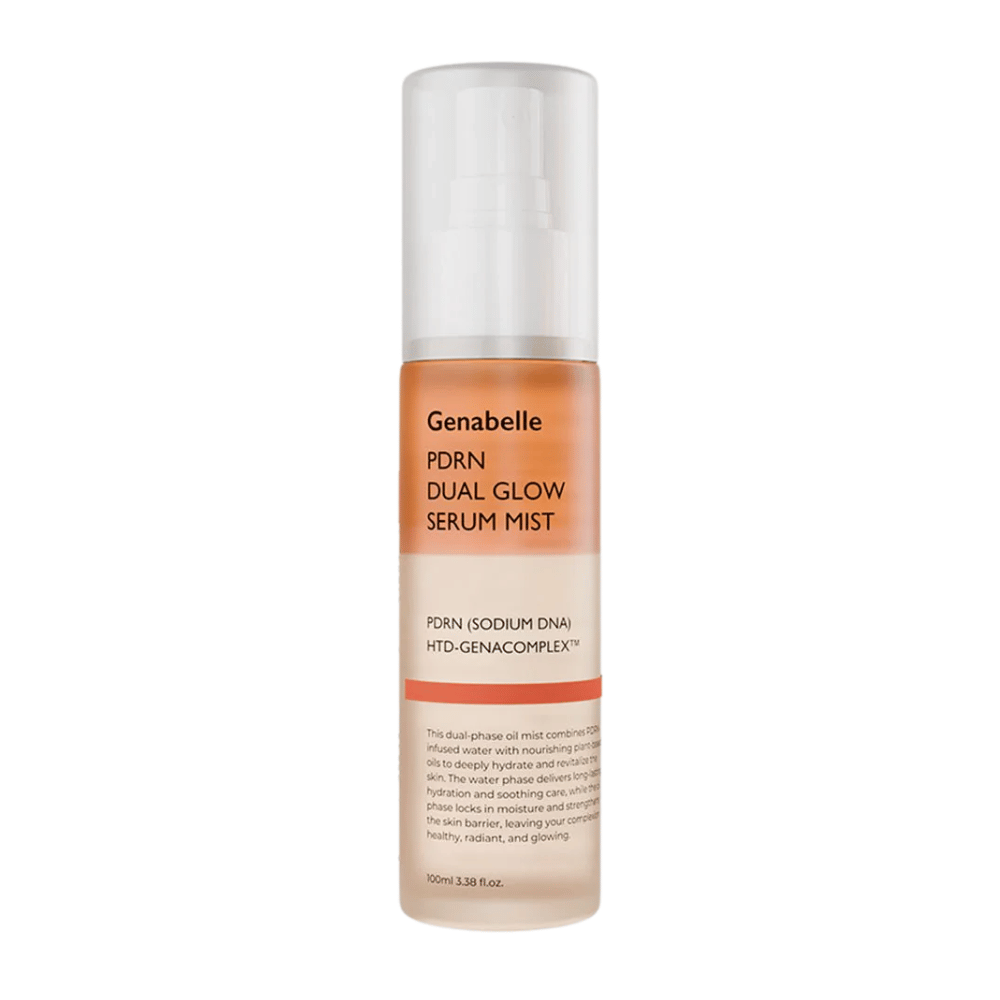 Genabelle PDRN Dual Glow Serum Mist imagem do produto de 100 ml sobre fundo branco