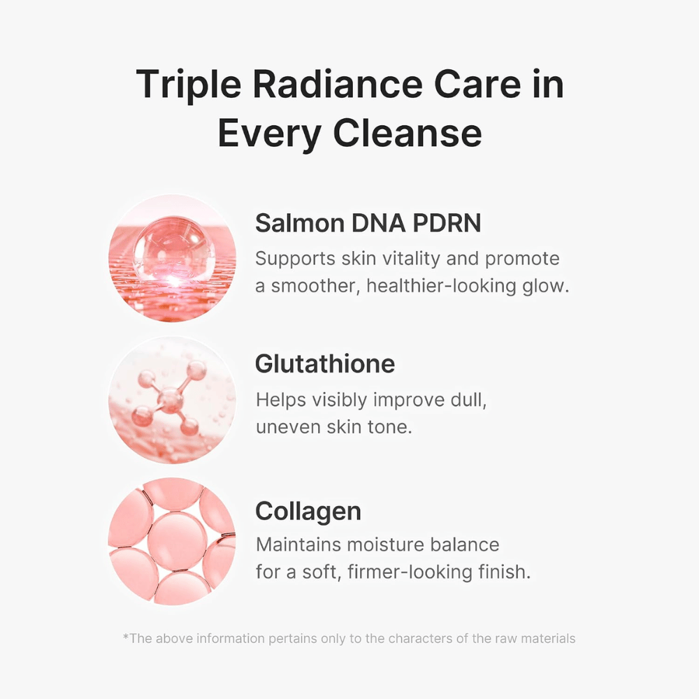 Medicube PDRN Pink Glutathione Capsule Cleansing Foam com PDRN, glutationa e colagénio para uma pele limpa, hidratada e luminosa