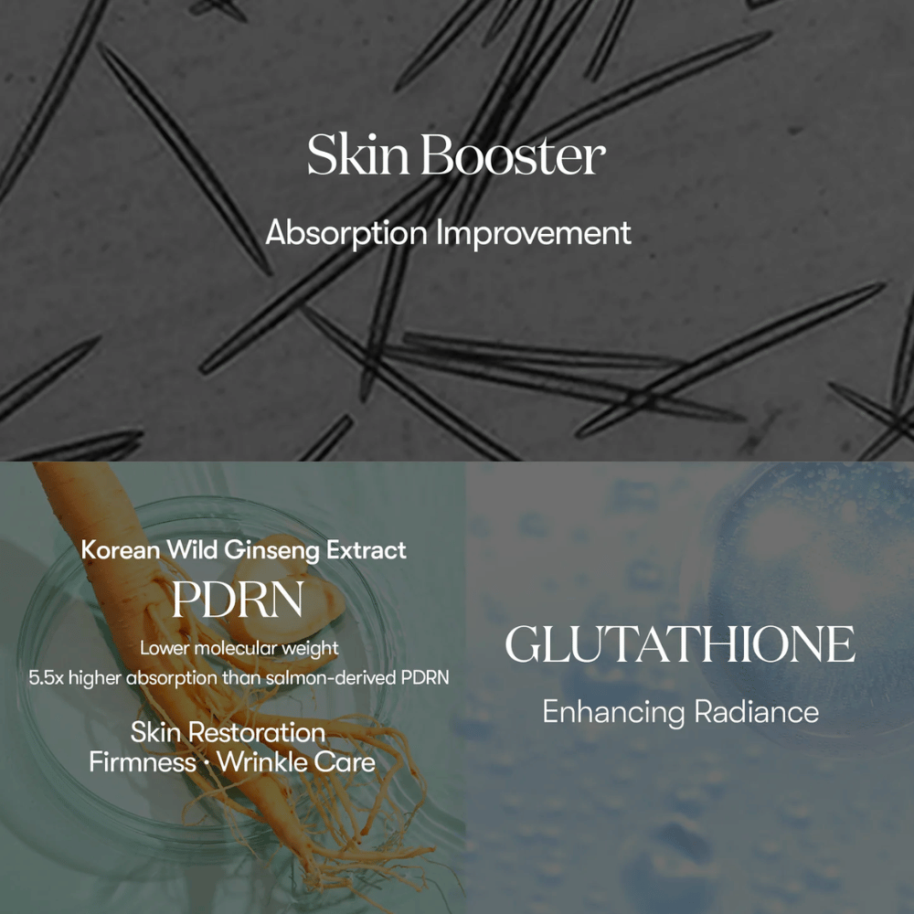VT Cosmetics PDRN Reedle Shot 100 skin booster com ginseng PDRN e glutatião que fortalece a barreira cutânea e proporciona maior luminosidade e elasticidade