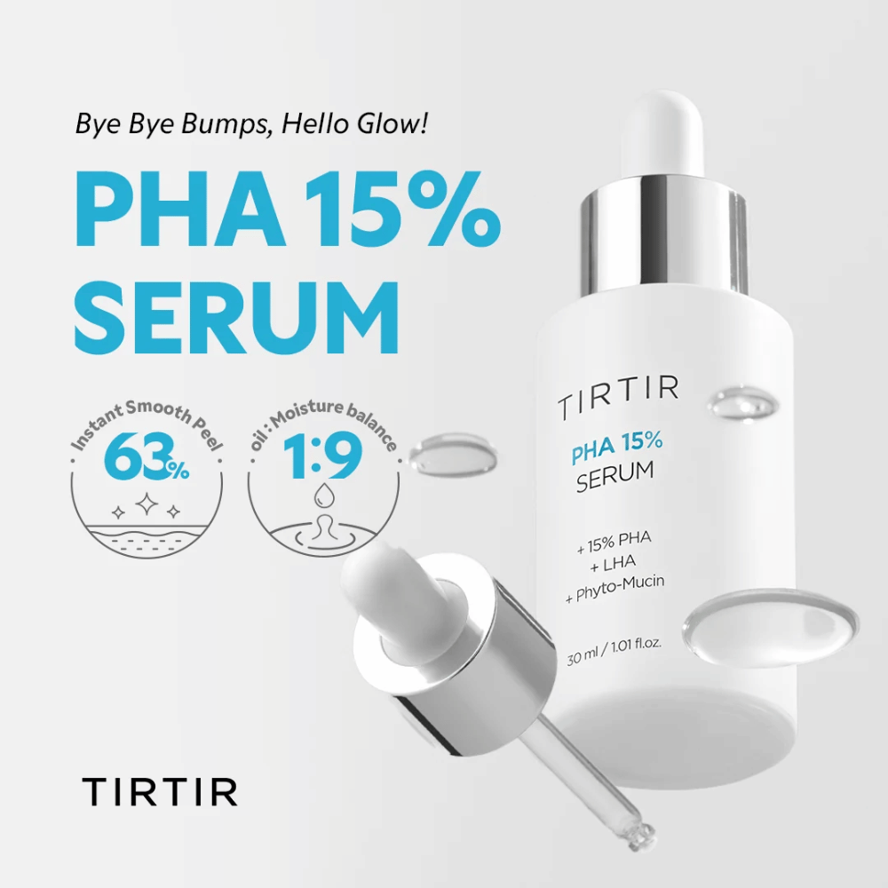 TIRTIR PHA 15% Serum 30 ml – sérum esfoliante com 15 % de PHA e LHA