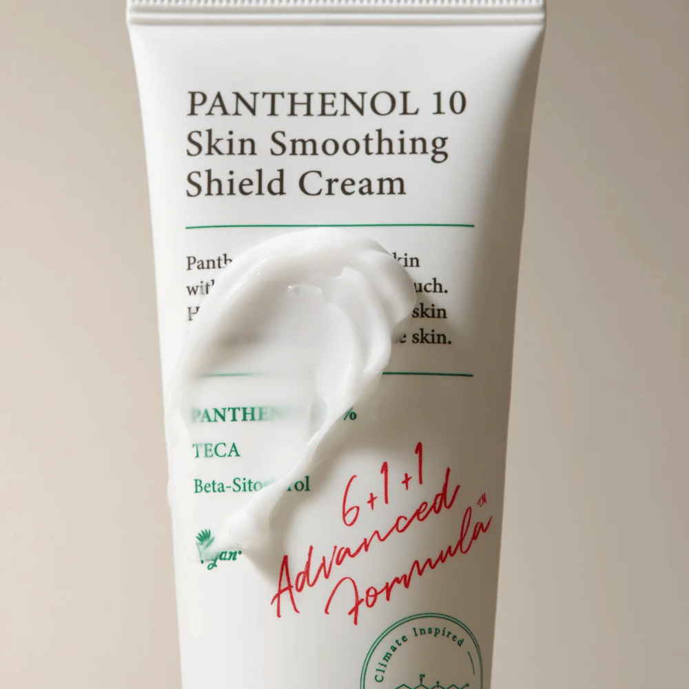 AXIS-Y Panthenol 10 Skin Smoothing Shield Cream com consistência cremosa