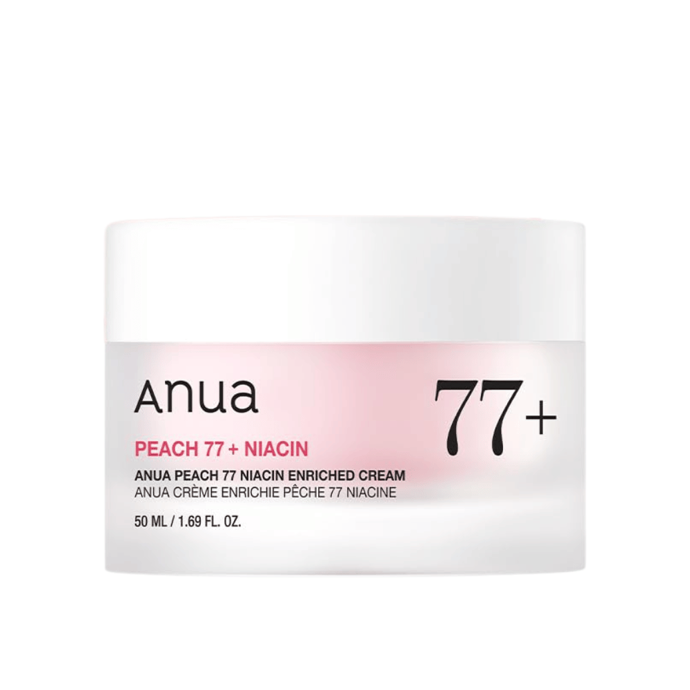Imagem do produto de Anua Peach 77% Niacin Enriched Cream 50 ml – creme iluminador e hidratante com niacinamida.