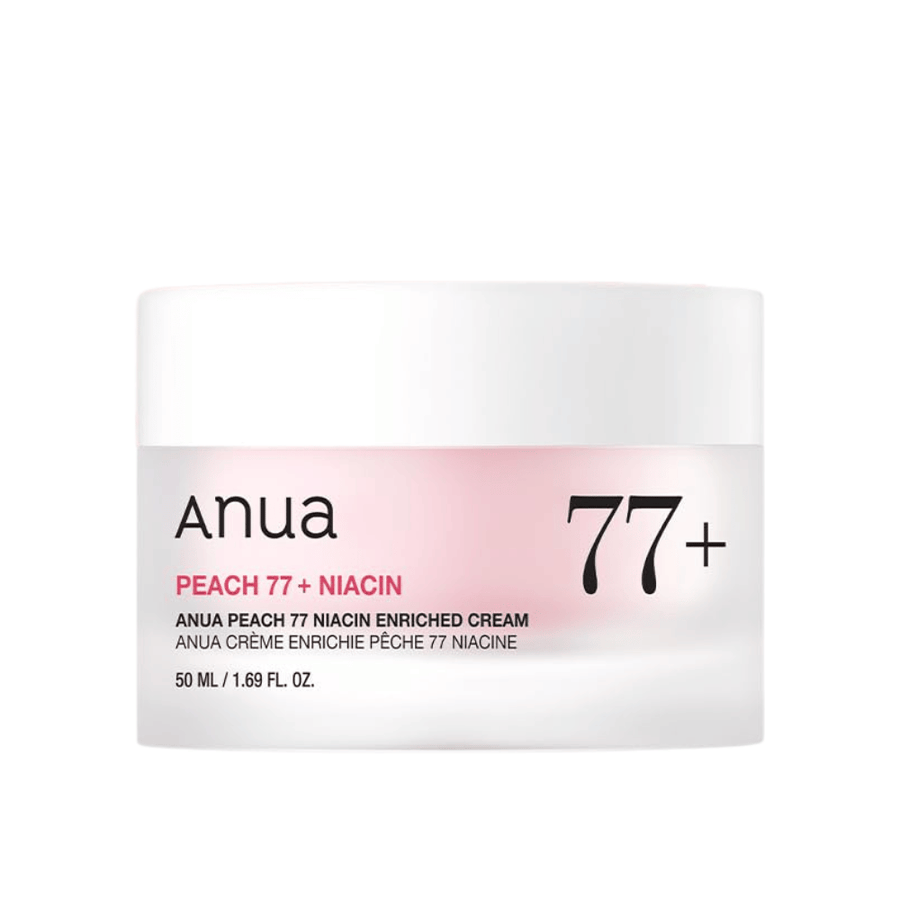 Imagem do produto de Anua Peach 77% Niacin Enriched Cream 50 ml – creme iluminador e hidratante com niacinamida.