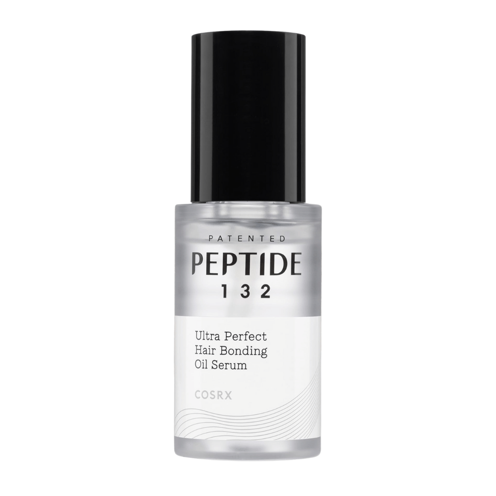Imagem do produto de COSRX Peptide 132 Ultra Perfect Hair Bonding Oil Serum – óleo capilar reparador que fortalece e dá brilho.