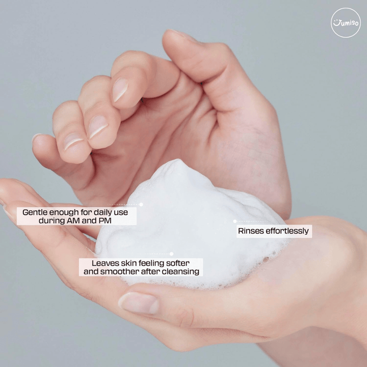 Jumiso Pore Purifying Salicylic Acid Foaming Cleanser – pH baixo suave limpeza facial com ácido salicílico que limpa os poros e é adequado para uso diário de manhã e à noite