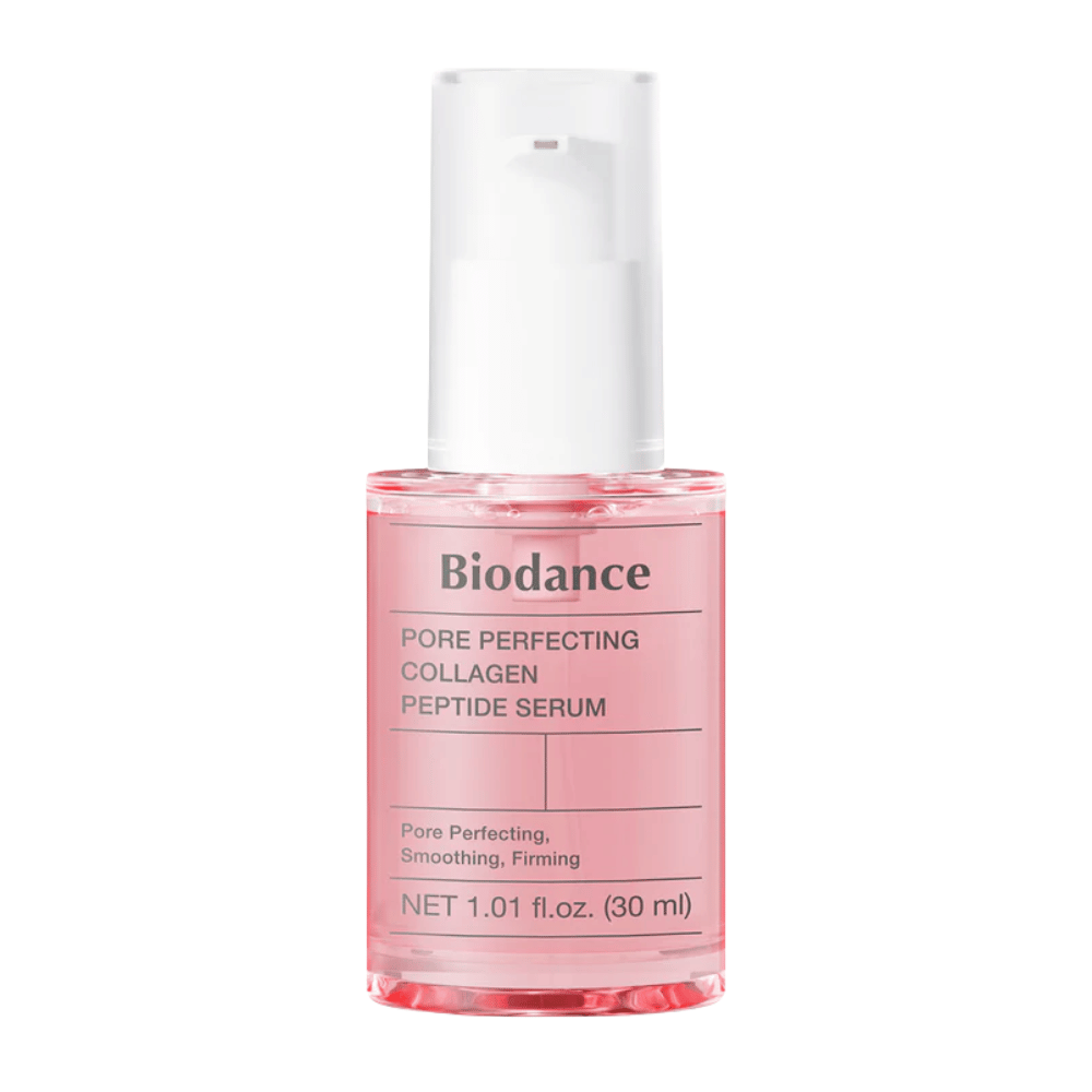 Biodance Pore Perfecting Collagen Peptide Serum 30 ml – sérum de colágeno redutor de poros para uma pele mais firme.