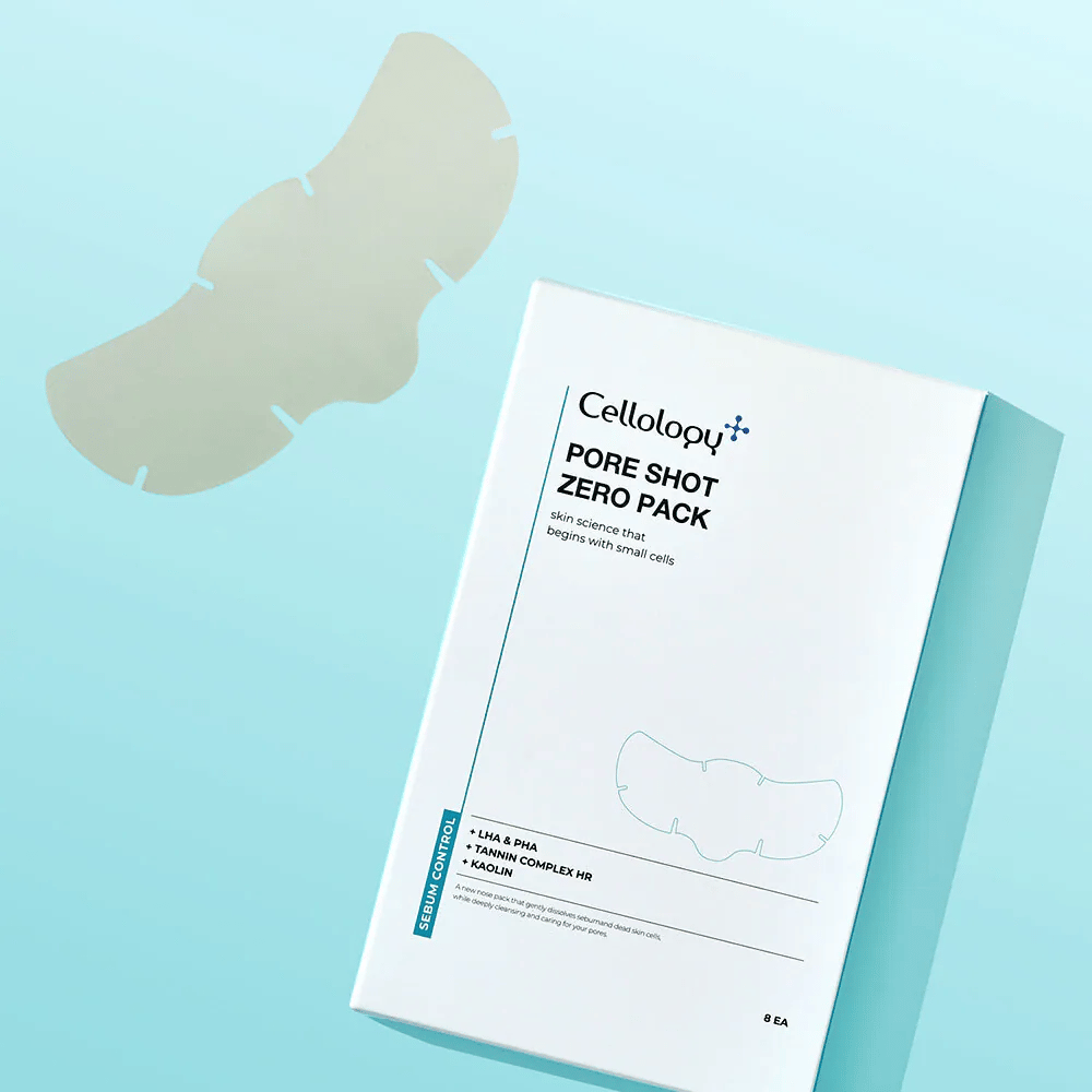 Cellology Pore Shot Zero Pack – patches coreanos para poros e controlo do sebo