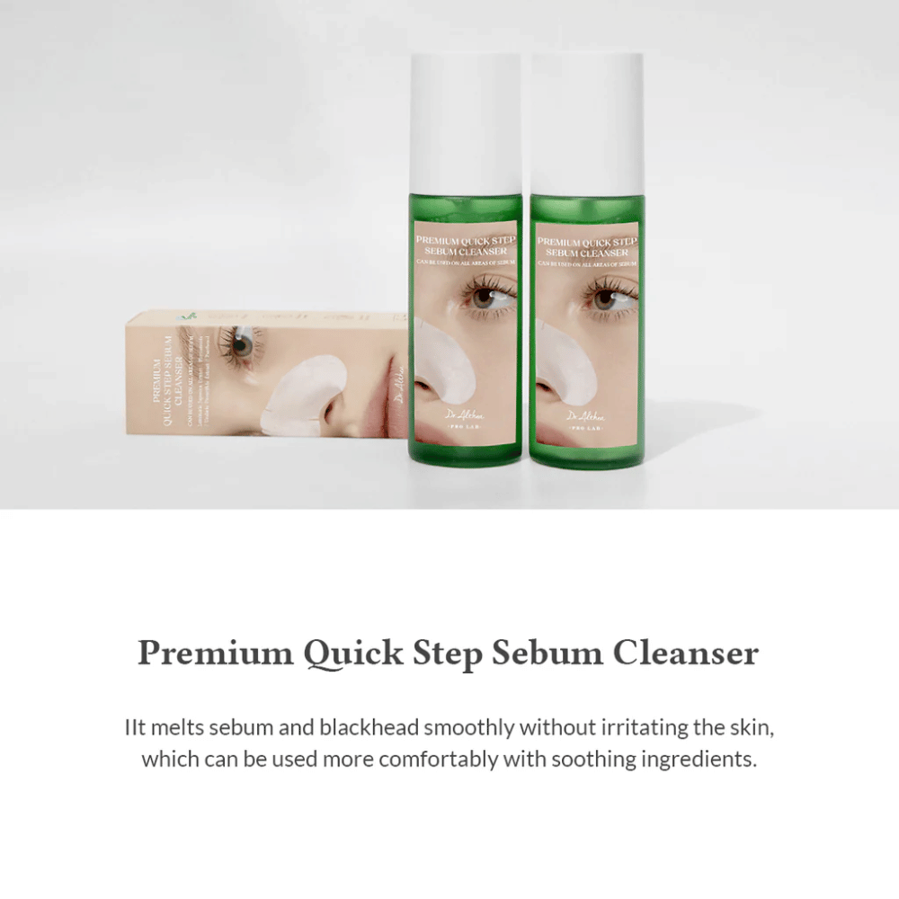 Dr. Althea Premium Quick Step Sebum Cleanser – limpeza eficaz de sebo que dissolve o sebo e impurezas enquanto mantém a pele hidratada e equilibrada.