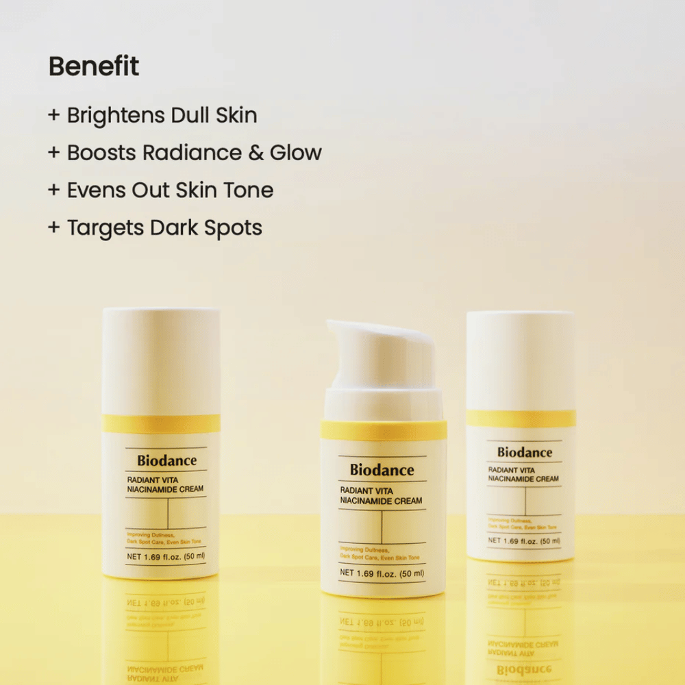 Biodance Radiant Vita Niacinamide Cream trio – creme facial para brilho e pigmentação