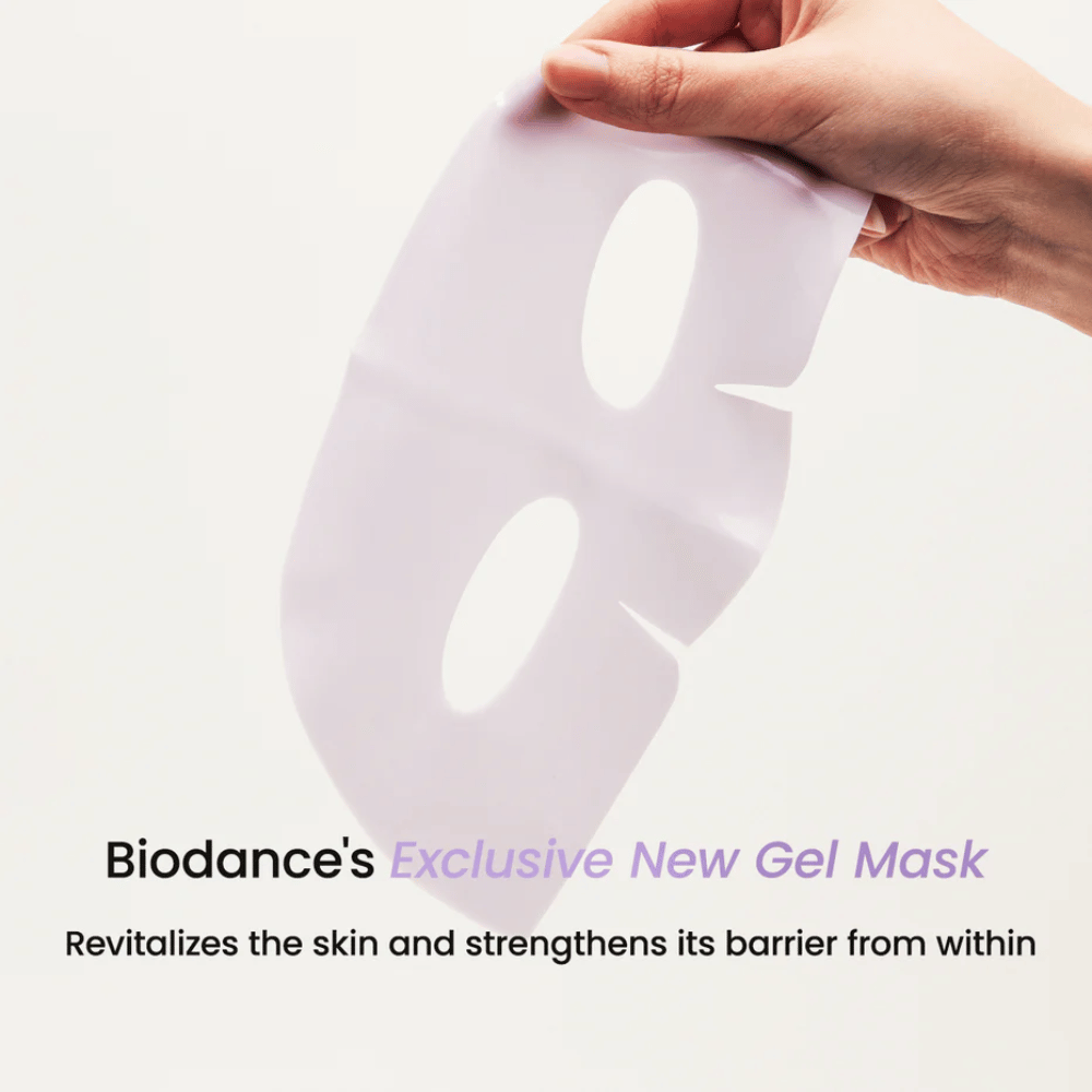 Embalagem de Biodance Rejuvenating Caviar PDRN Real Deep Mask com foco em anti-idade, renovação da pele e radiância