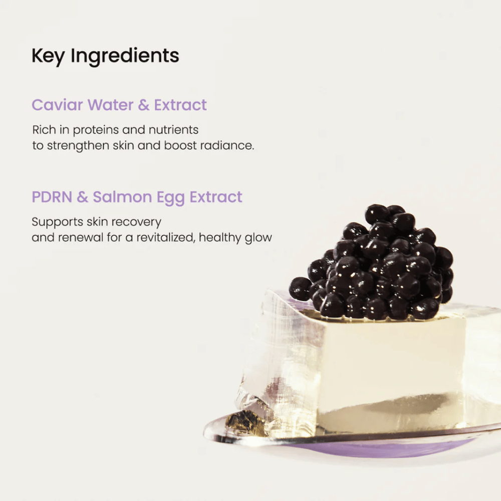 Novo gel à base de Sheet mask da Biodance – Rejuvenating Caviar PDRN Real Deep Mask que revitaliza a pele e fortalece a barreira cutânea