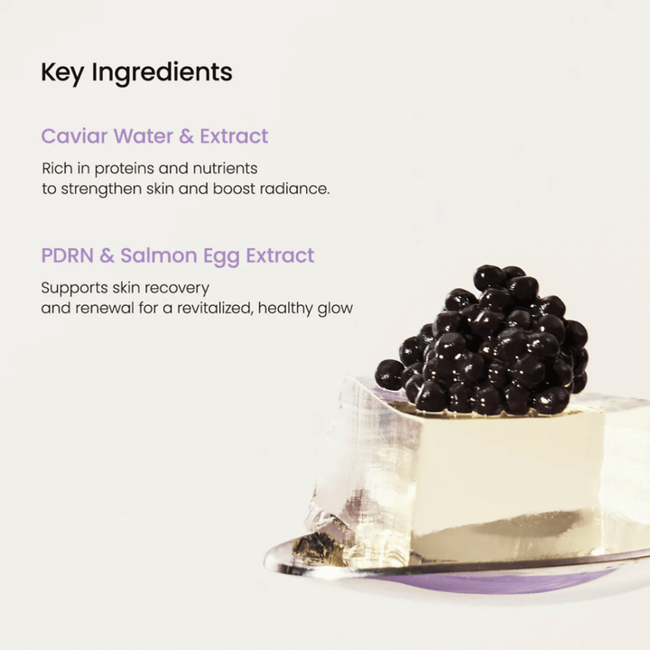 Novo gel à base de Sheet mask da Biodance – Rejuvenating Caviar PDRN Real Deep Mask que revitaliza a pele e fortalece a barreira cutânea