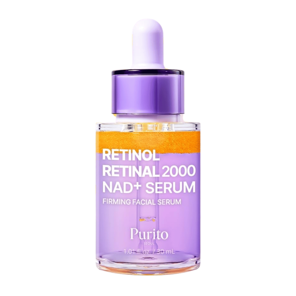 PURITO SEOUL Retinol Retinal 2000 NAD+ Serum 30 ml – sérum facial coreano refirmante com retinol, retinal e NAD+.