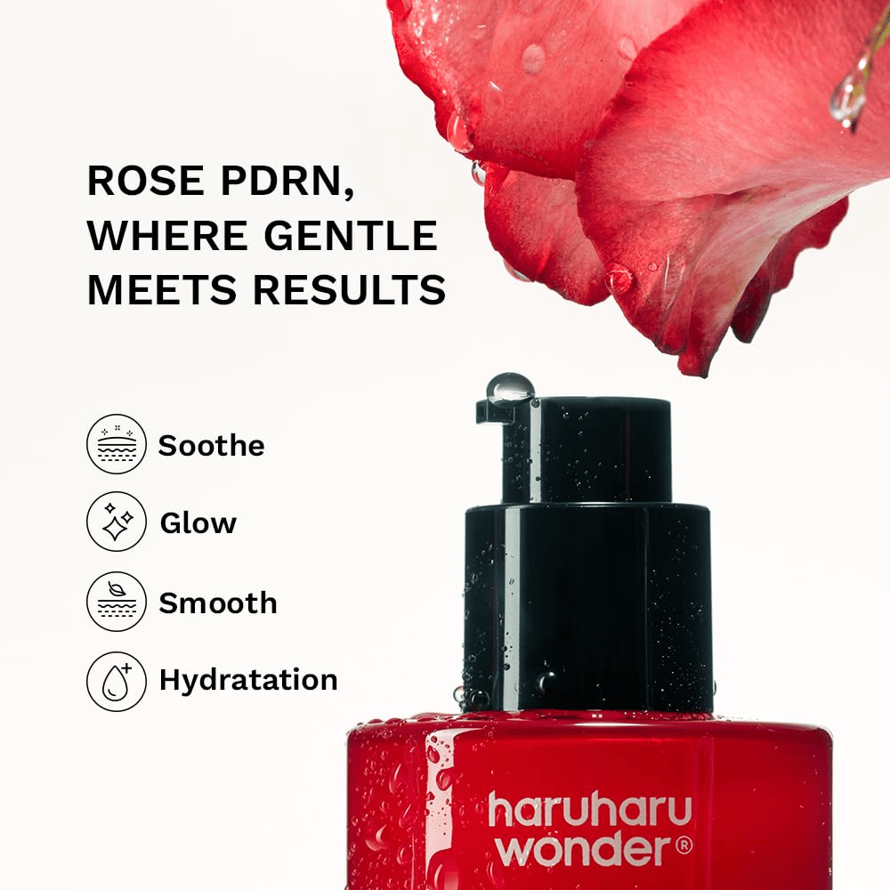 Haruharu Wonder Rose PDRN Soothing Serum – sérum hidratante para luminosidade, pele mais suave e efeito calmante