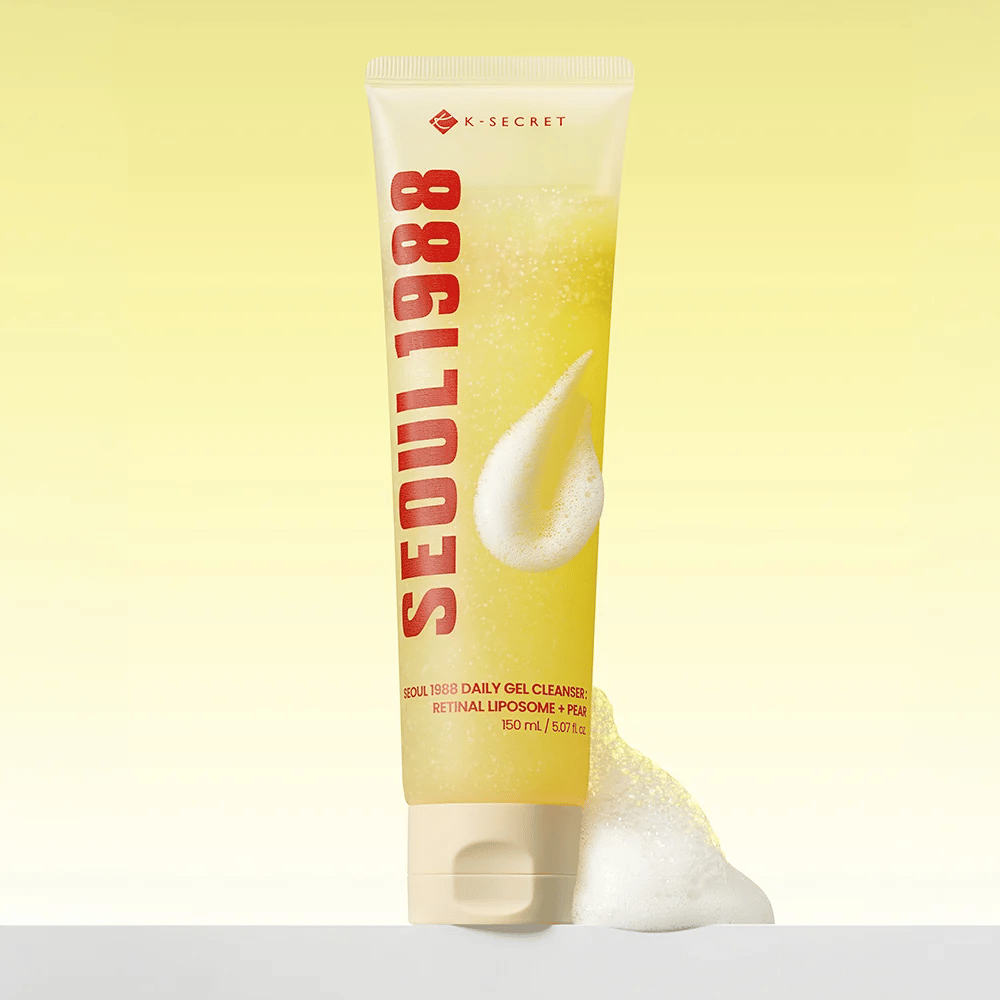 K-SECRET SEOUL 1988 Daily Gel Cleanser – limpeza facial espumante com retinal e pera