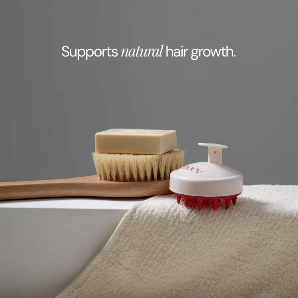 Scalp Massage Brush – escova para o couro cabeludo para uma massagem relaxante e redução da tensão