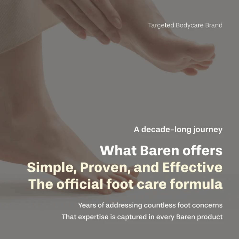BAREN – marca coreana com foco em cuidados dos pés simples e eficazes