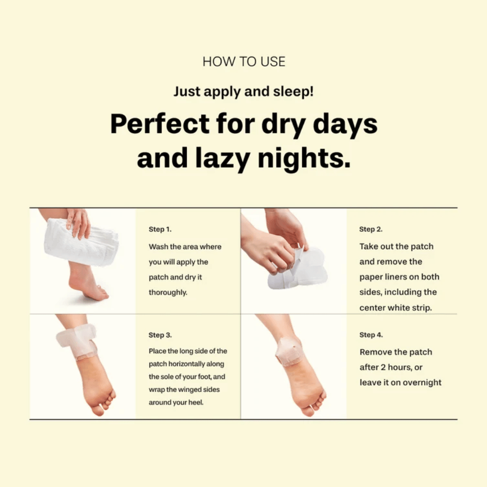 BAREN Shea Butter Sleeping Heel Patch – como usar patches hidratantes para calcanhares secos