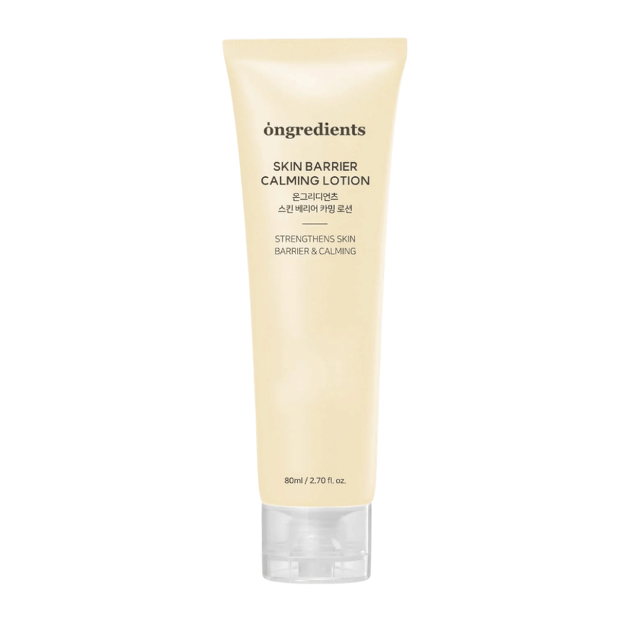 Ongredients Skin Barrier Calming Lotion creme facial leve de 80 ml que melhora a proteção da pele, hidrata e deixa a pele macia e equilibrada.