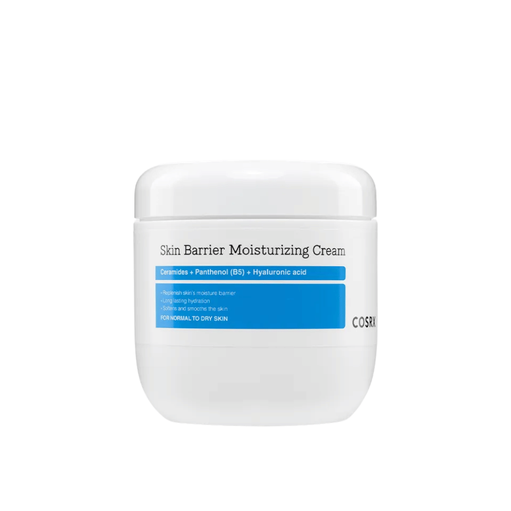 Imagem do produto de COSRX Skin Barrier Moisturizing Cream – creme intensamente hidratante com ceramidas, pantenol e ácido hialurônico.