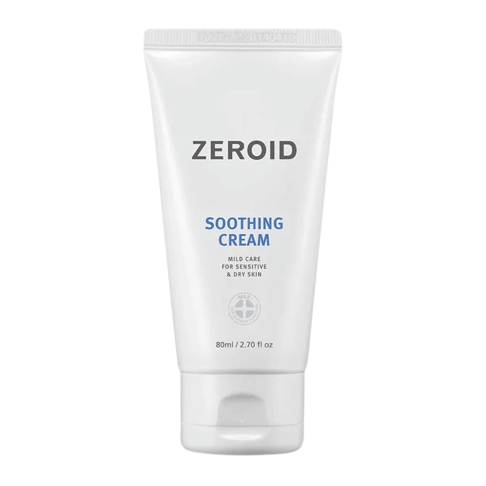 ZEROID Soothing Cream 80 ml de creme de rosto hidratante que acalma e reforça a barreira protetora da pele