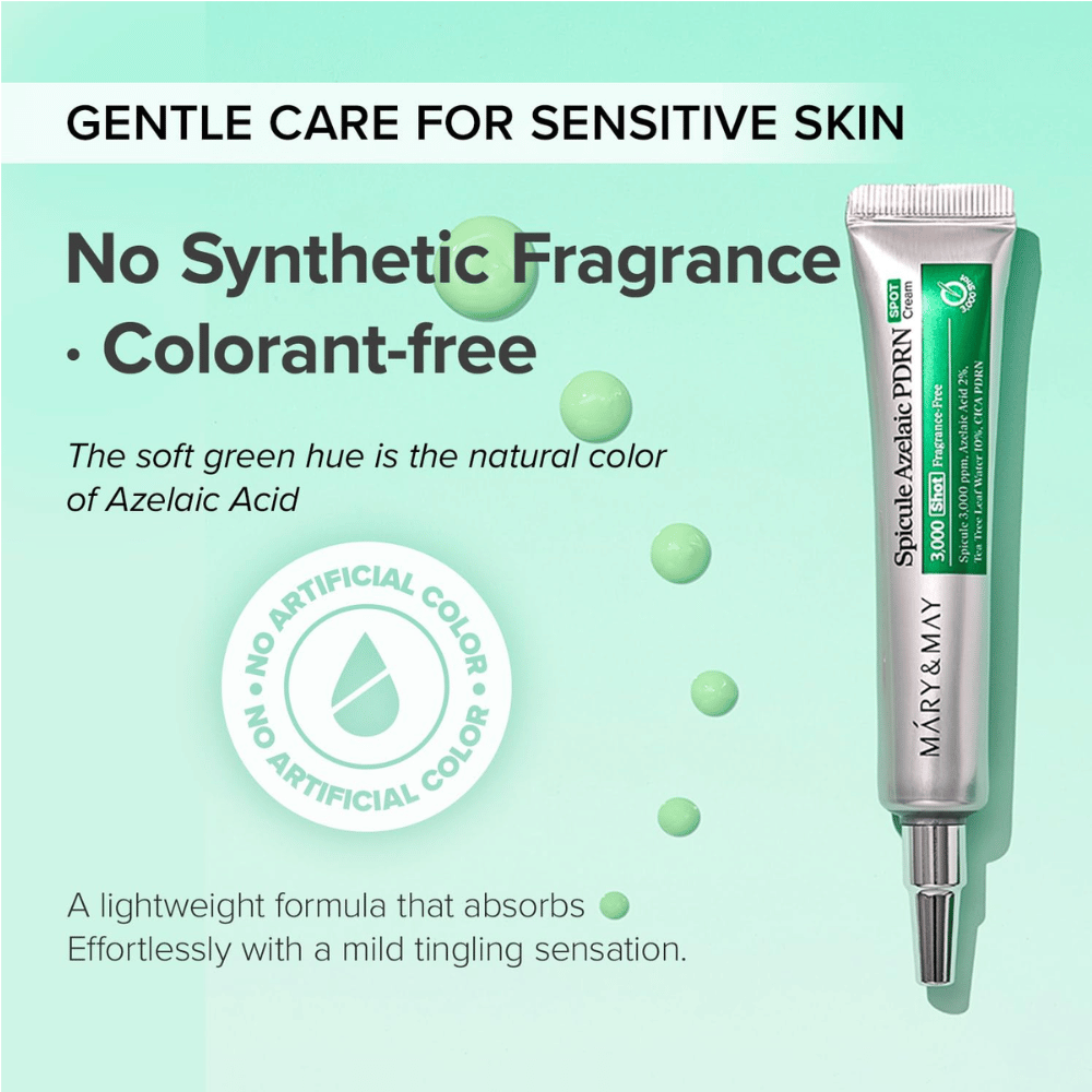 Mary&May Spicule Azelaic PDRN Spot Cream – creme localizado sem perfume com ácido azelaico