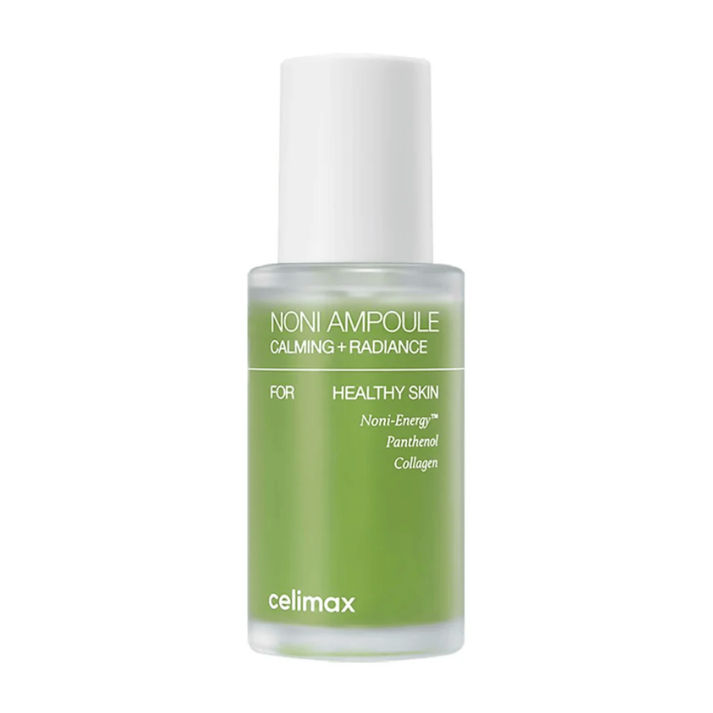 Celimax The Real Noni Ampoule é uma ampola com efeito calmante e radiante para uma pele saudável. Contém Noni-Energy™, pantenol e colágeno para hidratar e melhorar a elasticidade da pele. Perfeito para uso diário para um rosto fresco e radiante!